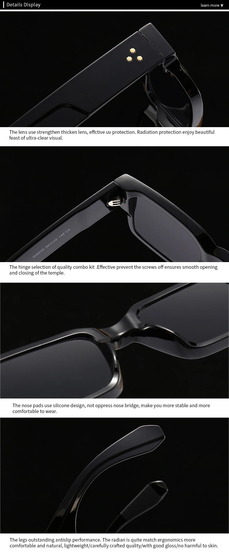 SO & EI Ins populaire mode carré Rivets hommes lunettes de soleil Vintage Punk dégradé femmes tendance vert foncé lunettes de soleil nuances UV400