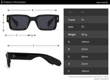 SO & EI Ins populaire mode carré Rivets hommes lunettes de soleil Vintage Punk dégradé femmes tendance vert foncé lunettes de soleil nuances UV400